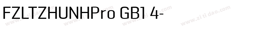 FZLTZHUNHPro GB1 4字体转换